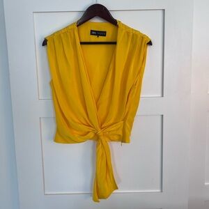 Zara yellow top
